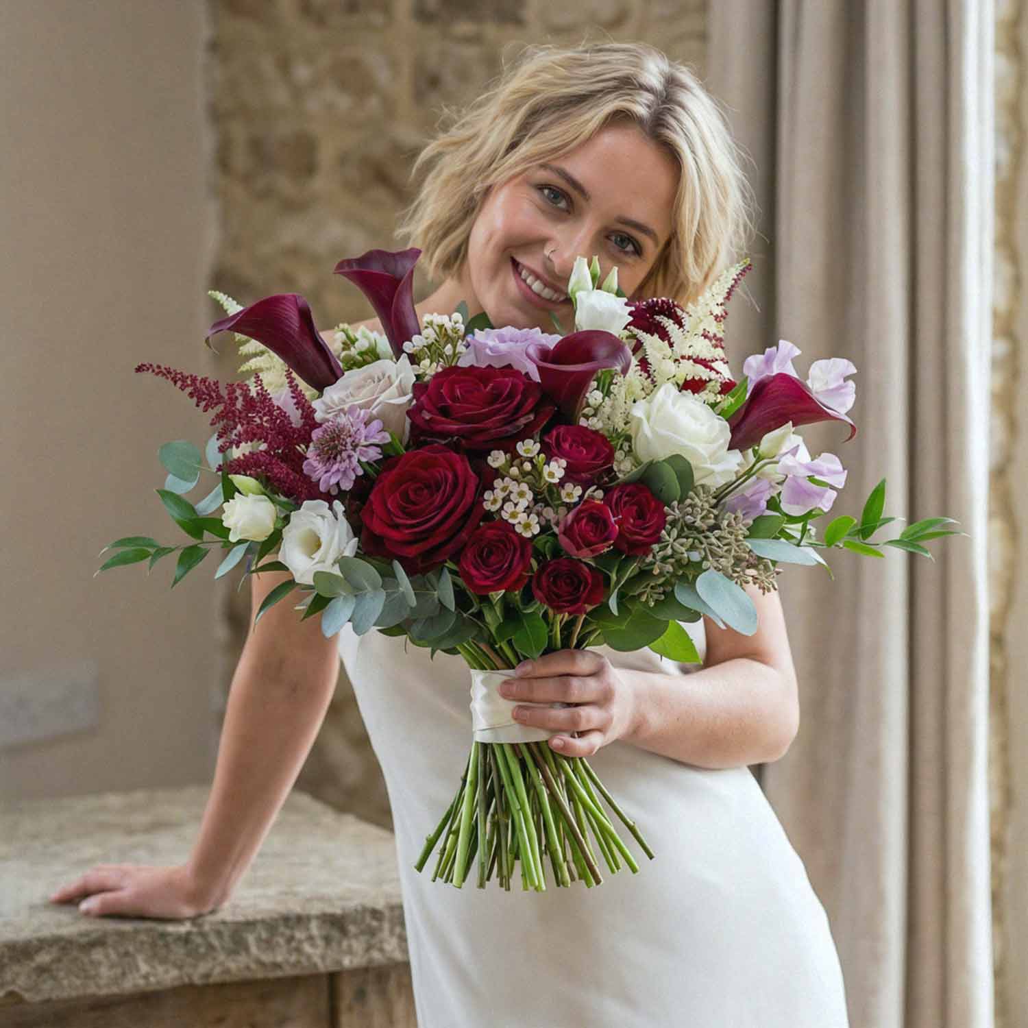 Mulberry Nocturne Bridal Bouquet