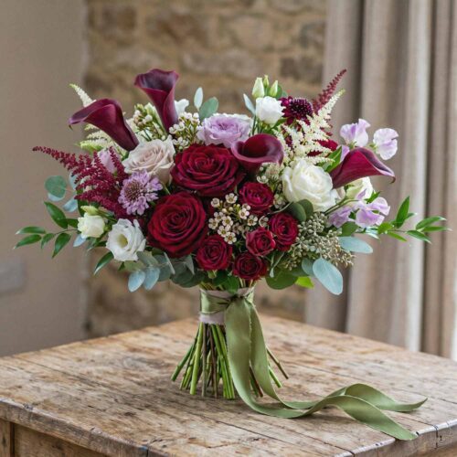 Mulberry Nocturne Bridal Bouquet