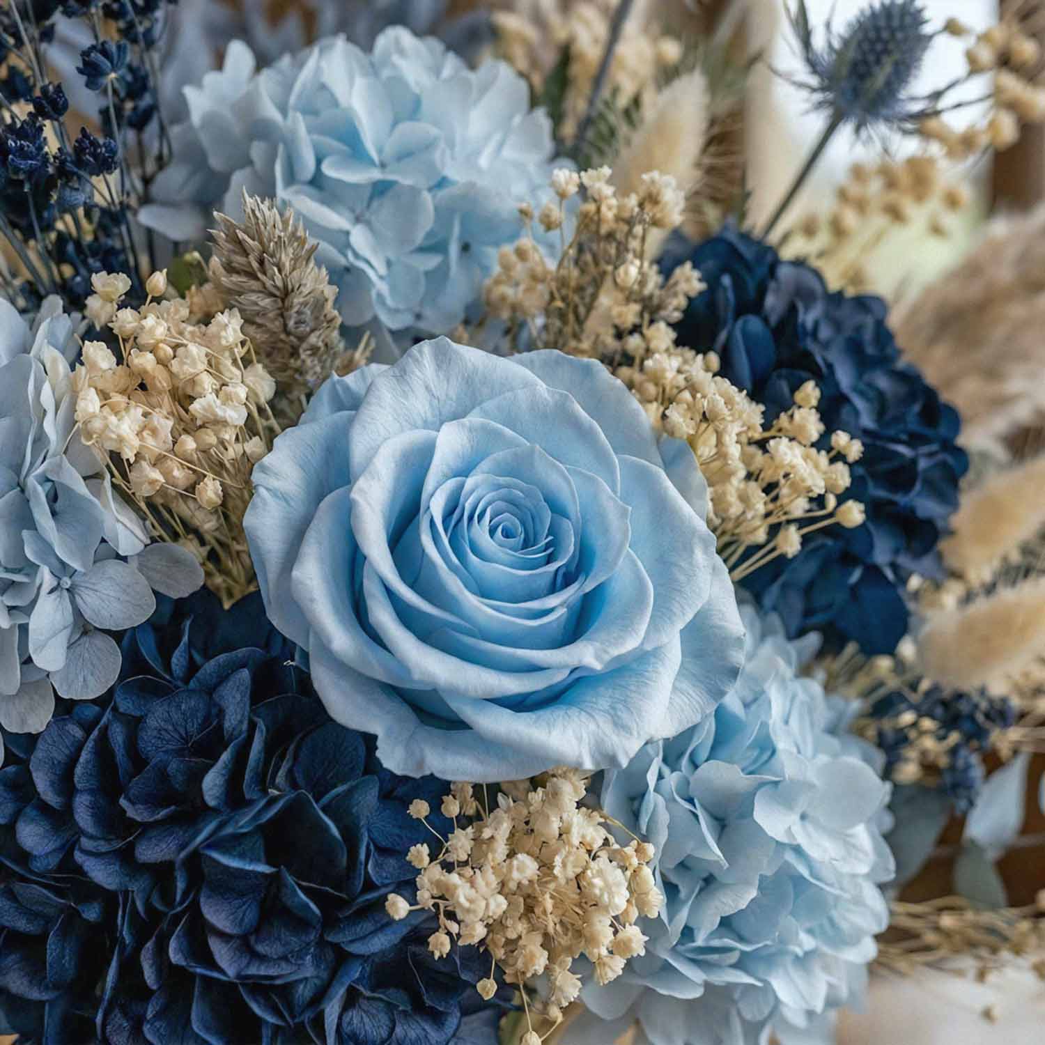 Navy Harvest Bridal Bouquet