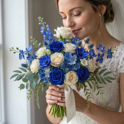 Opal Lagoon Bridal Bouquet