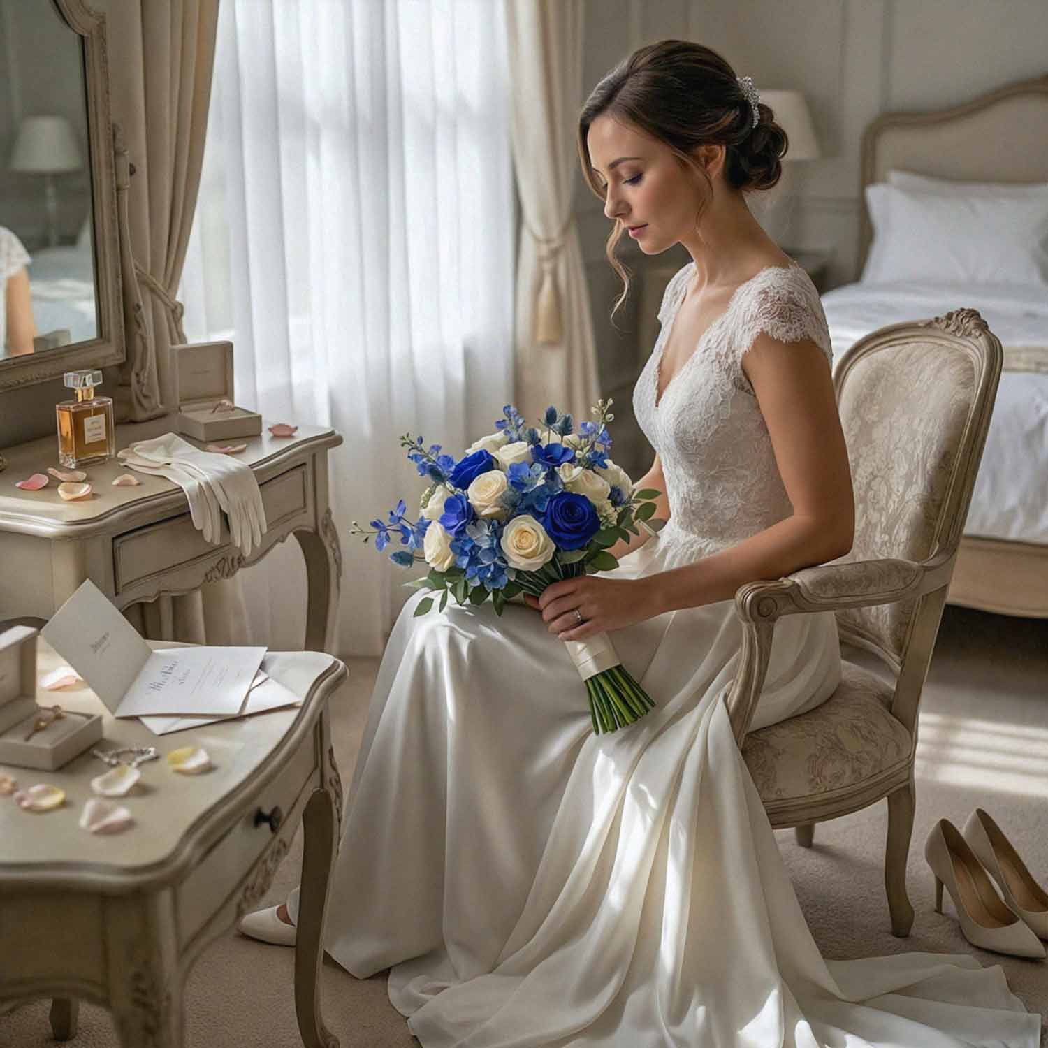 Opal Lagoon Bridal Bouquet
