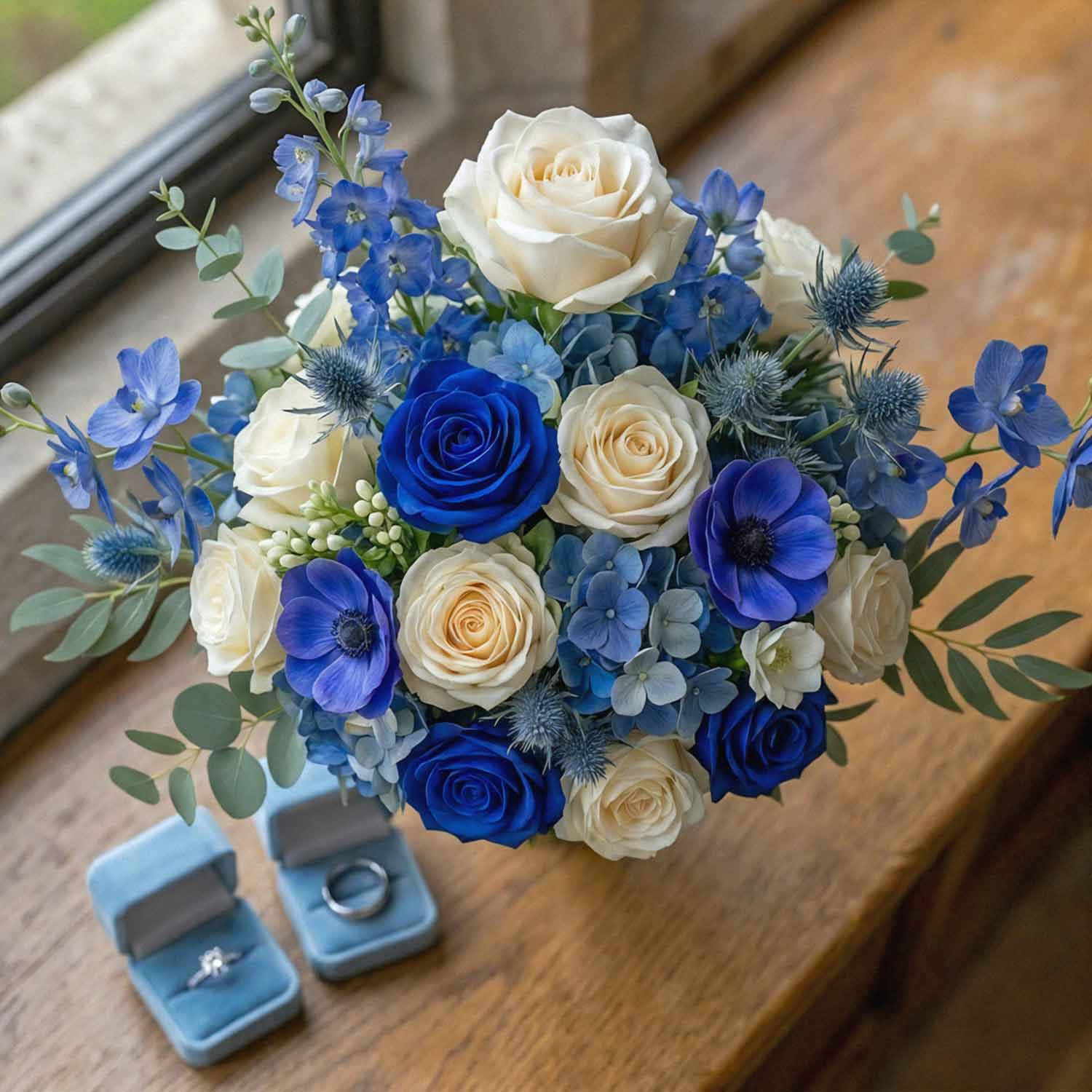 Opal Lagoon Bridal Bouquet
