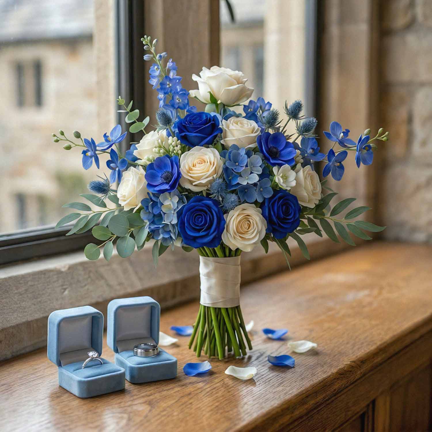 Opal Lagoon Bridal Bouquet