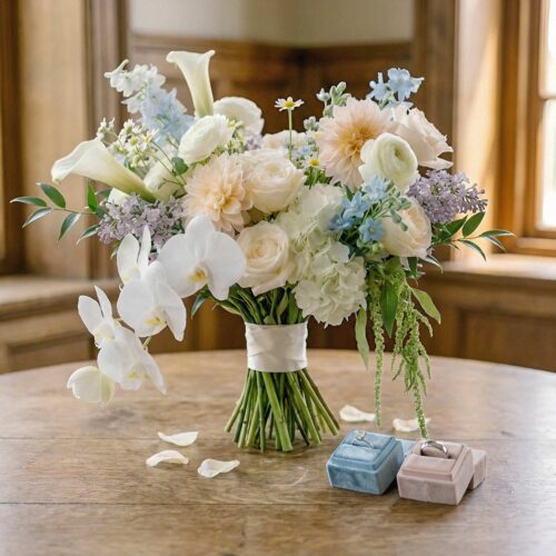 Opaline Cascade Bridal Bouquet
