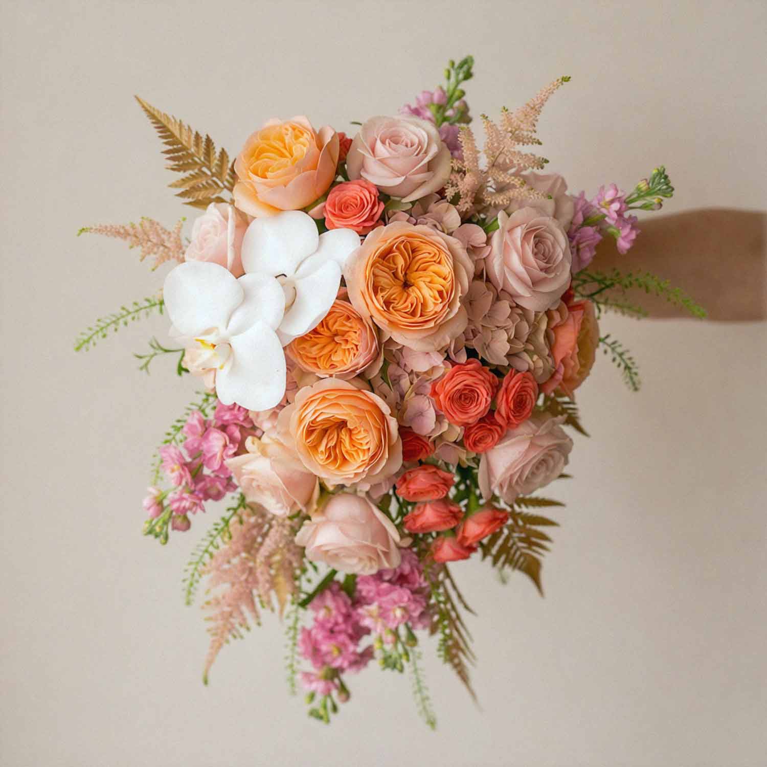 Sunset Peony Bridal Bouquet