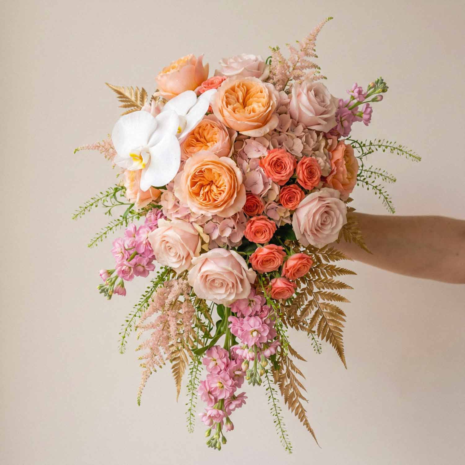 Sunset Peony Bridal Bouquet