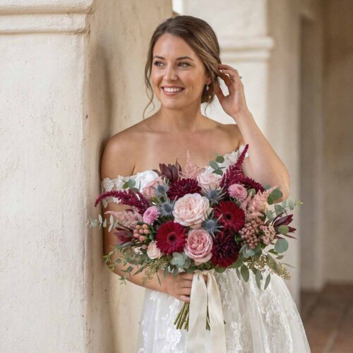 Plum Harmony Bridal Bouquet