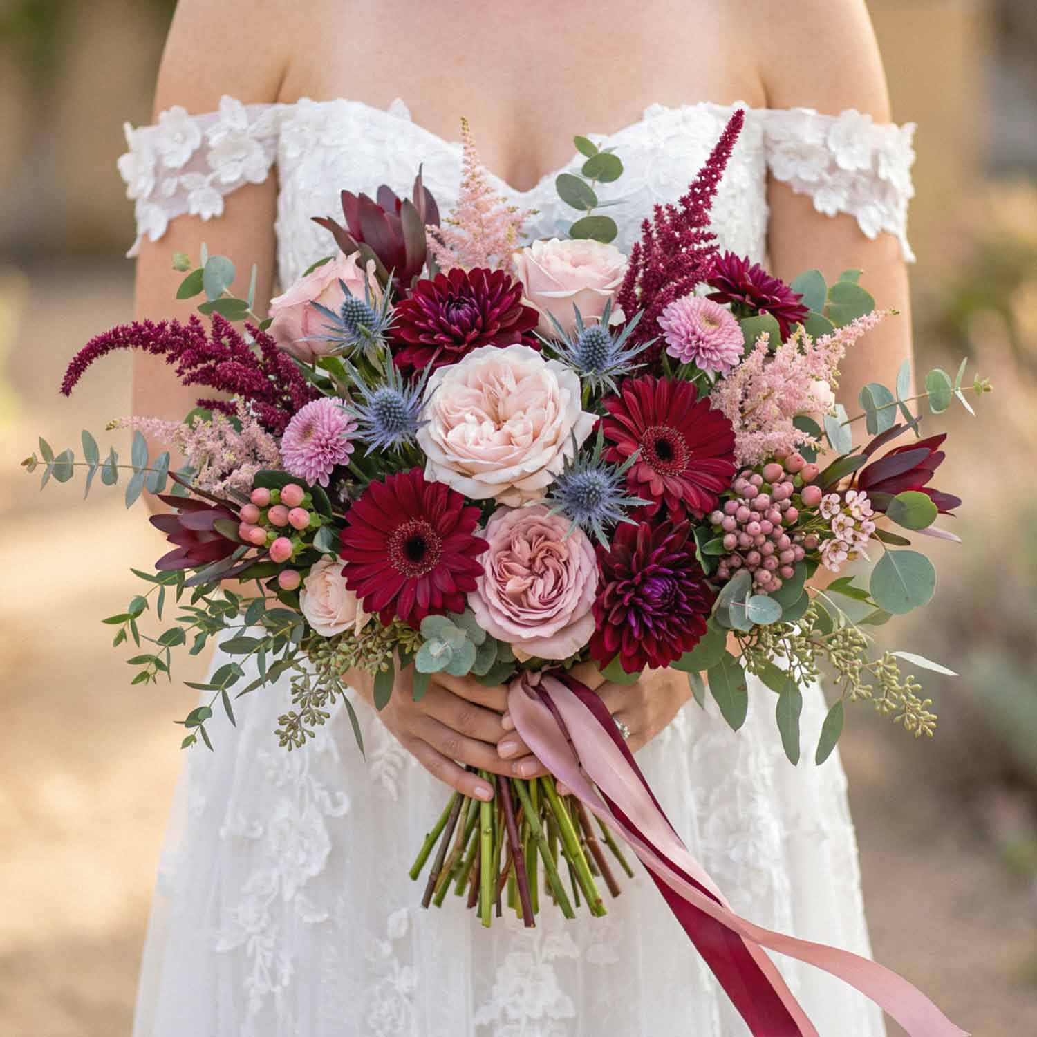 Plum Harmony Bridal Bouquet