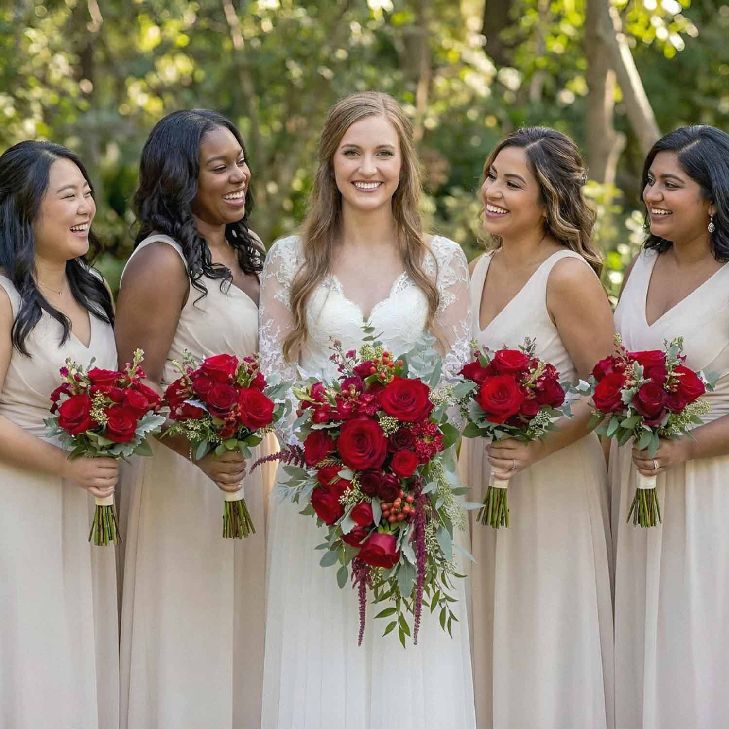 Ruby Devotion Bridal Bouquet