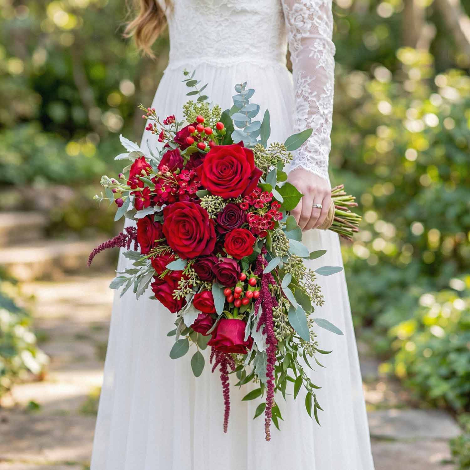 Ruby Devotion Bridal Bouquet