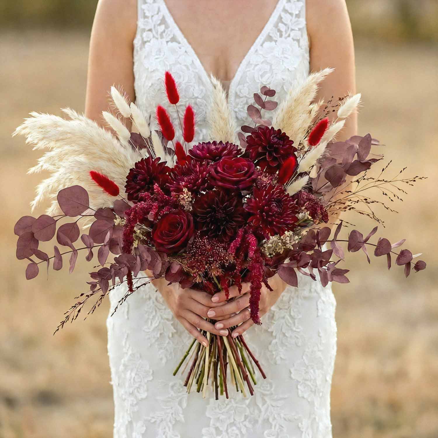 Sangria Plume Bridal Bouquet
