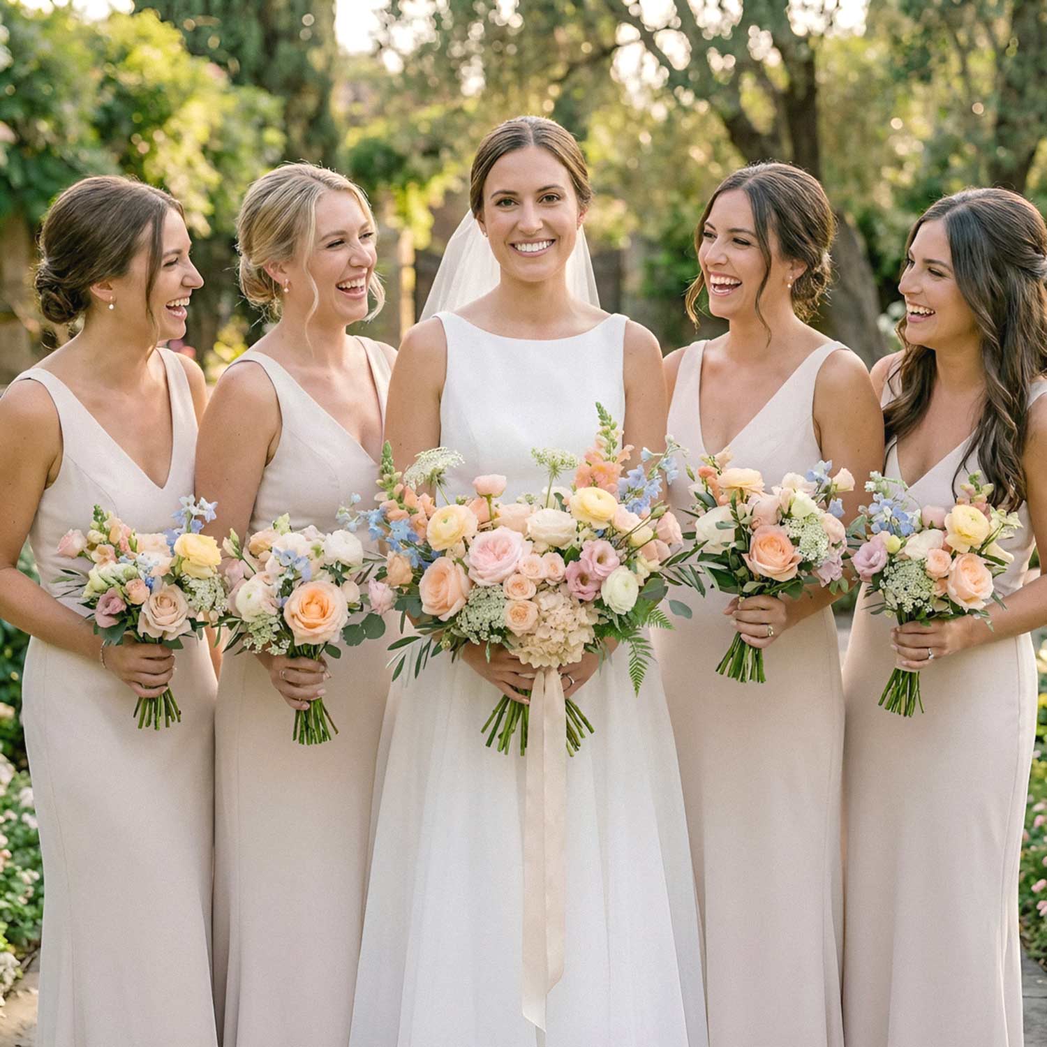 Silken Orchard Bridal Bouquet