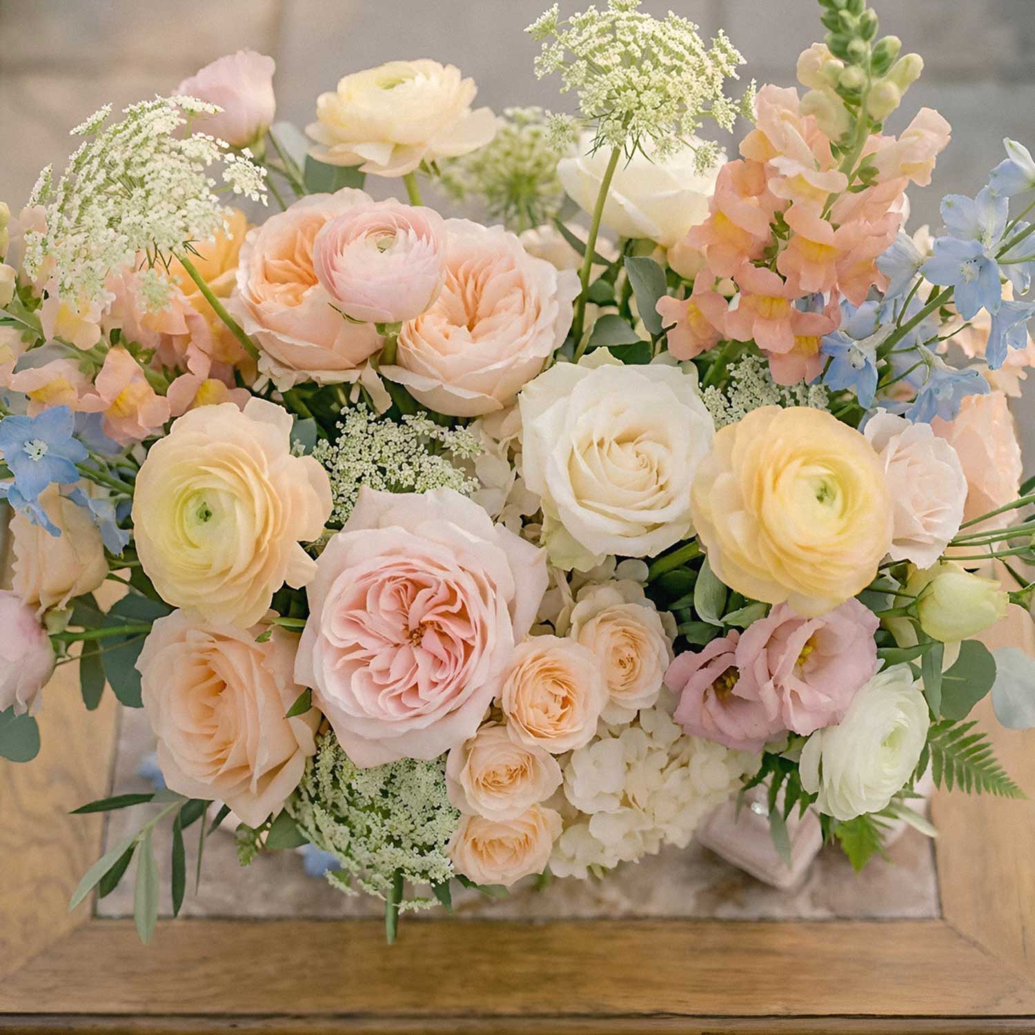 Silken Orchard Bridal Bouquet