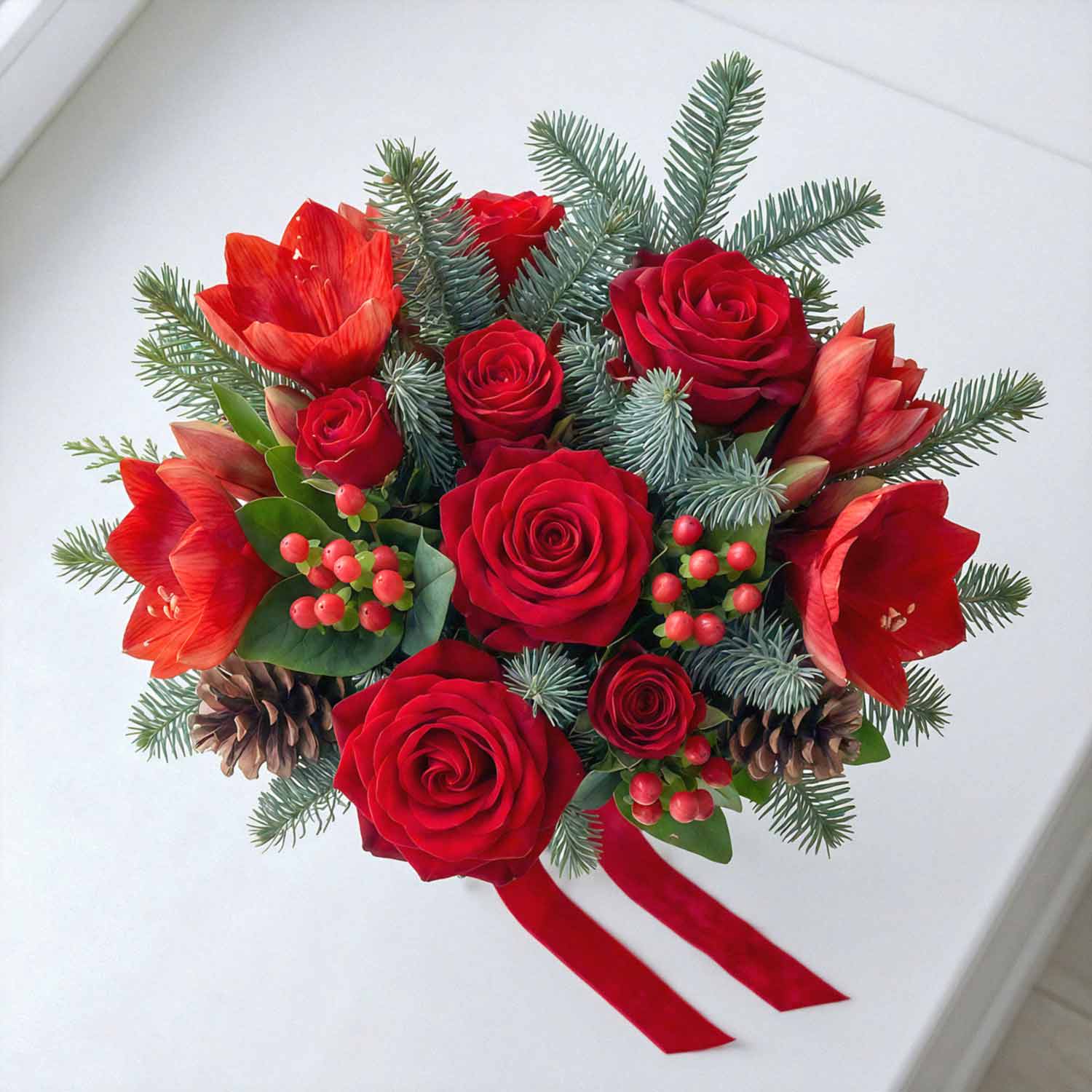 Winter Ember Bridal Bouquet