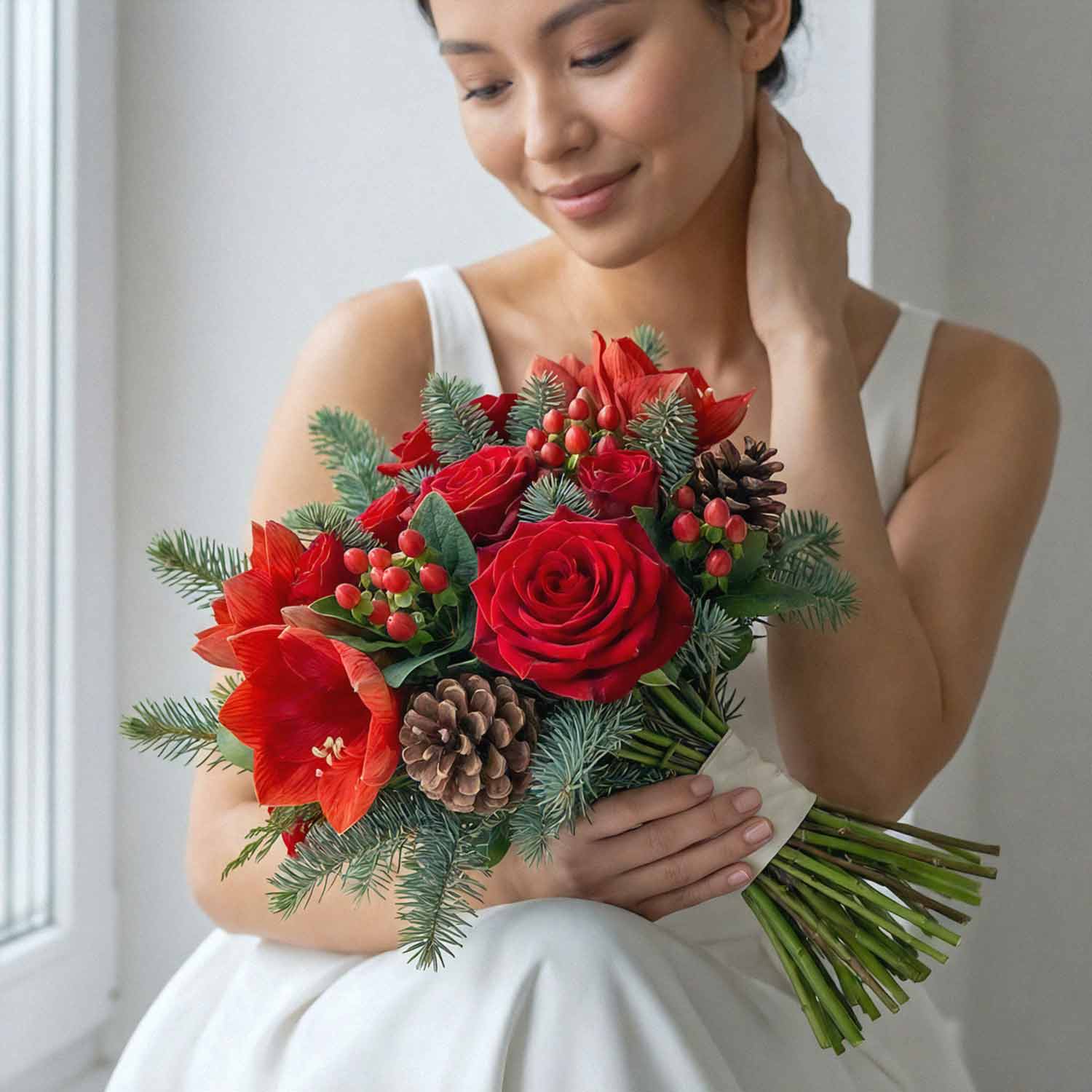 Winter Ember Bridal Bouquet