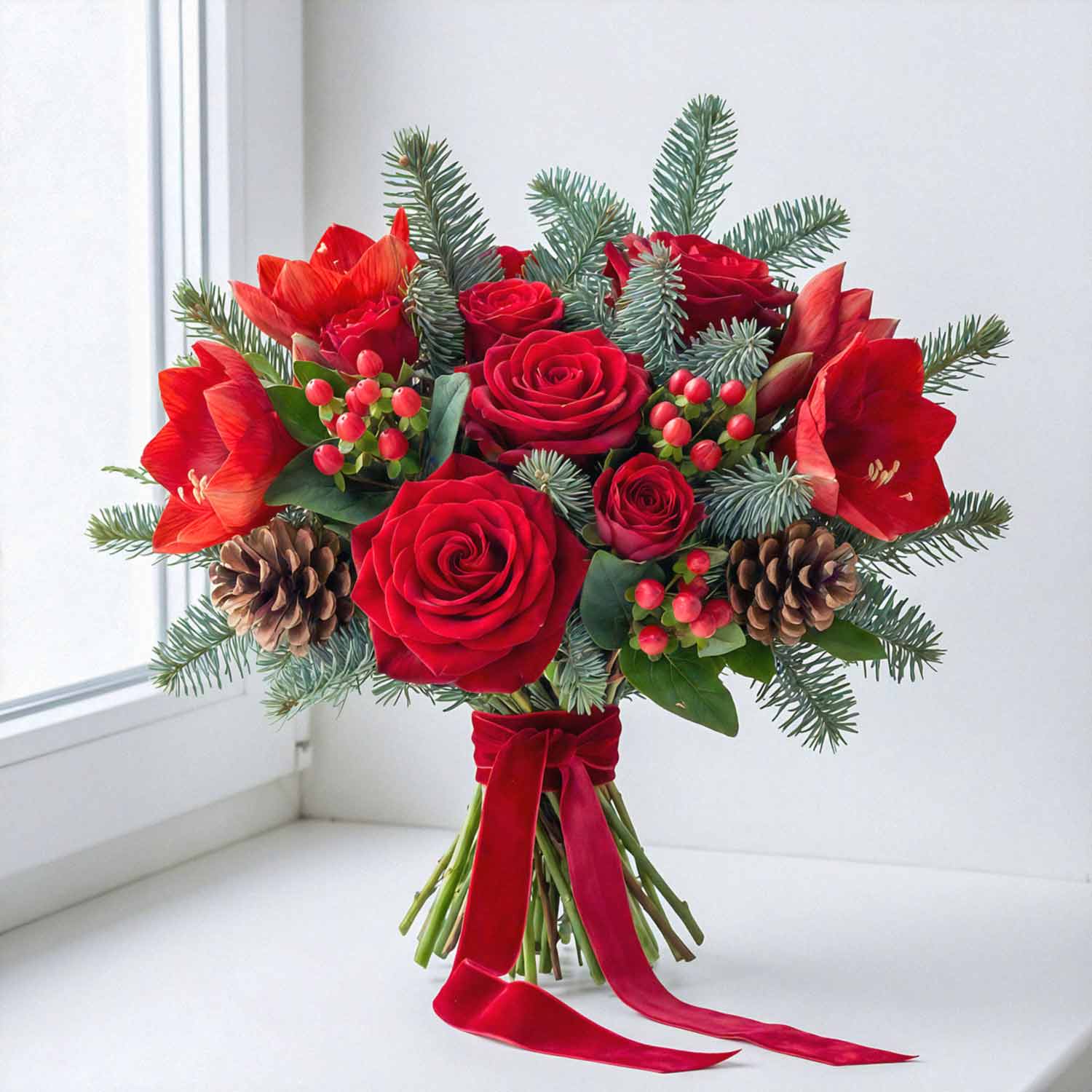 Winter Ember Bridal Bouquet