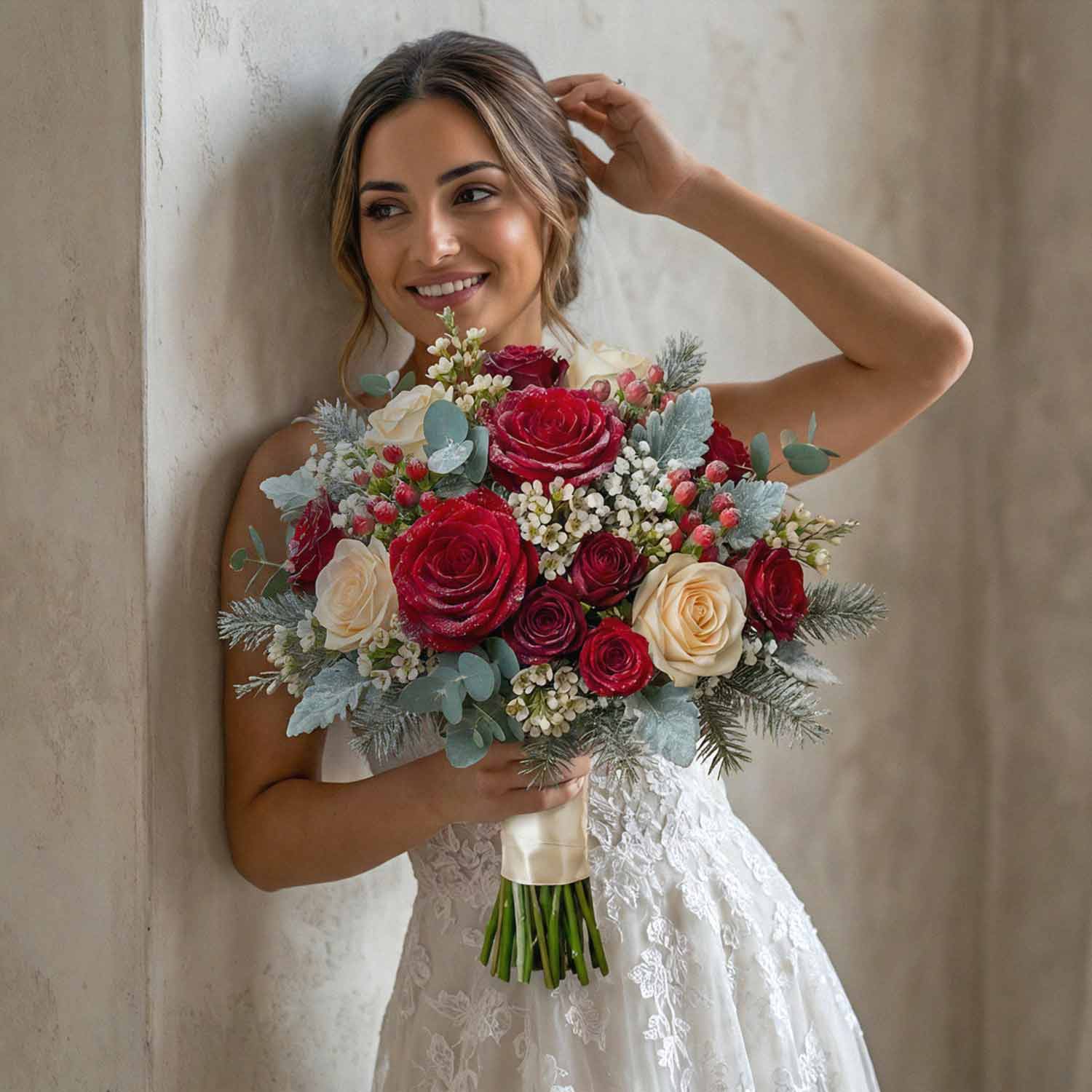 Winter Laurel Bridal Bouquet