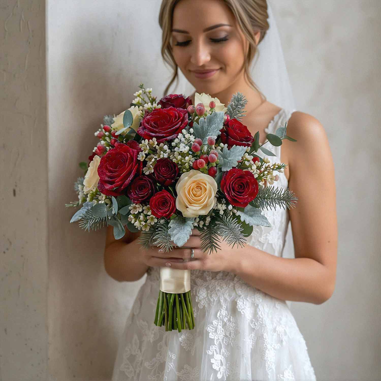 Winter Laurel Bridal Bouquet