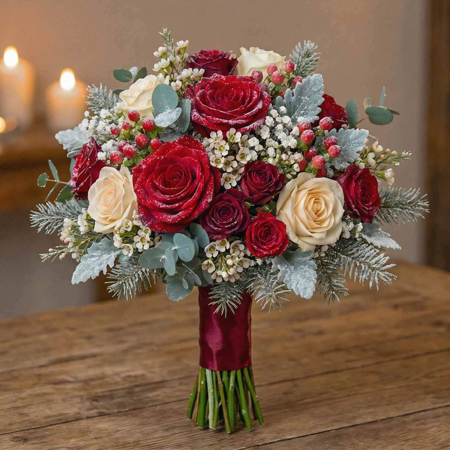 Winter Laurel Bridal Bouquet