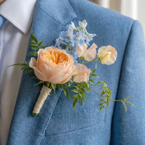 Pastel Meadow Buttonhole
