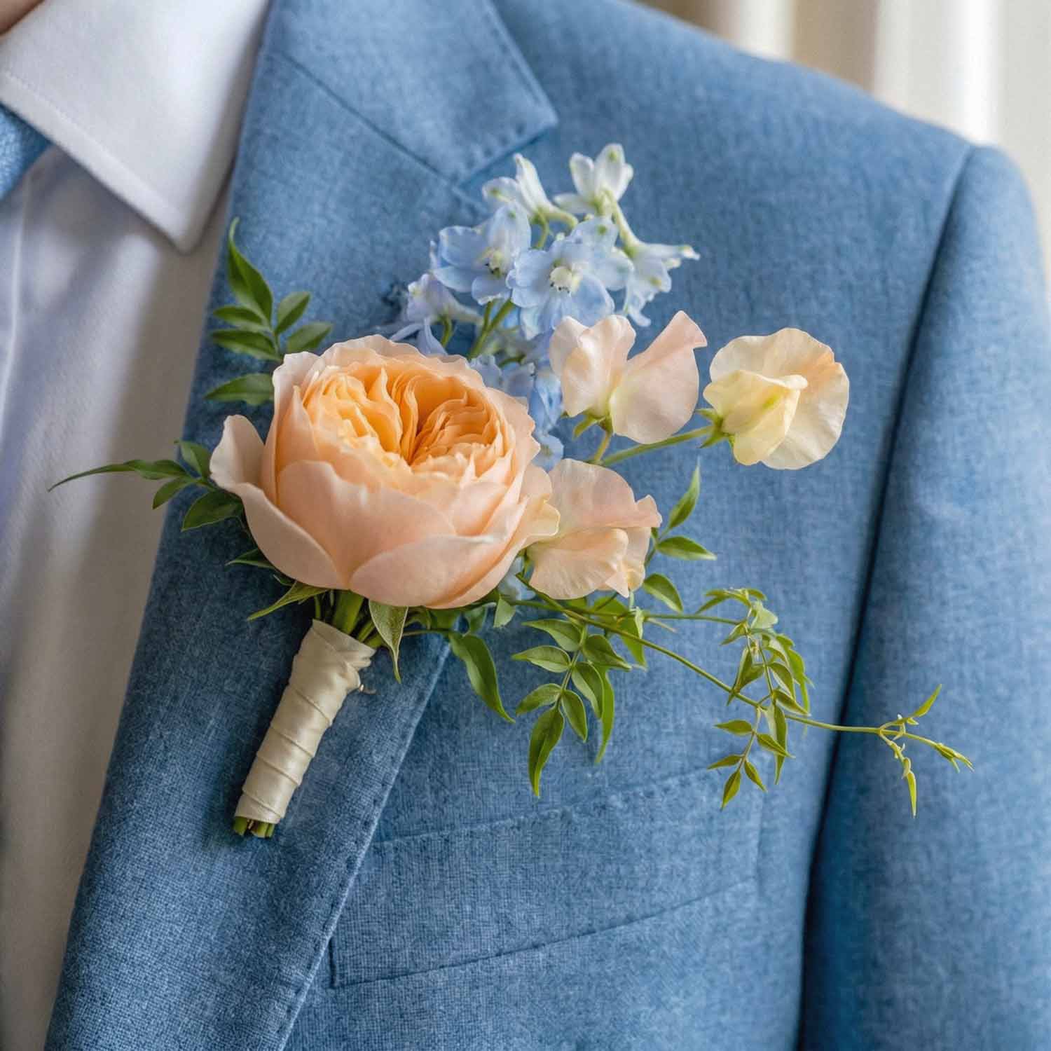 Pastel Meadow Buttonhole