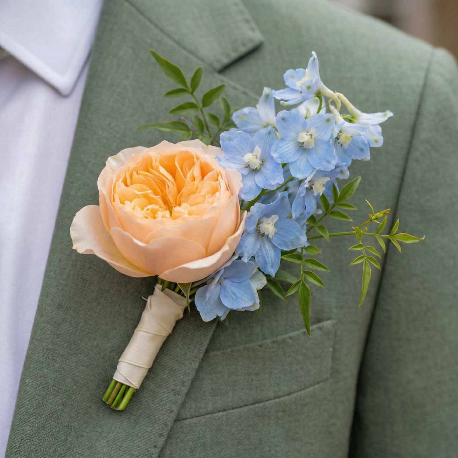 Pastel Meadow Buttonhole