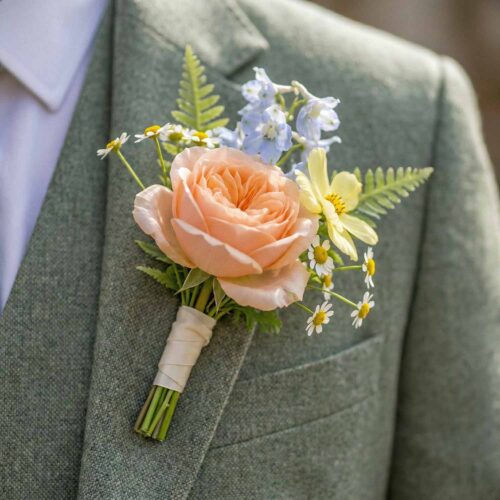 Pastel Garden Buttonhole