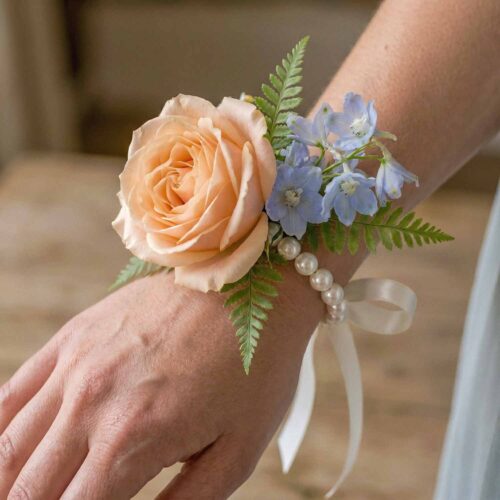 Pastel Garden Wrist Corsage