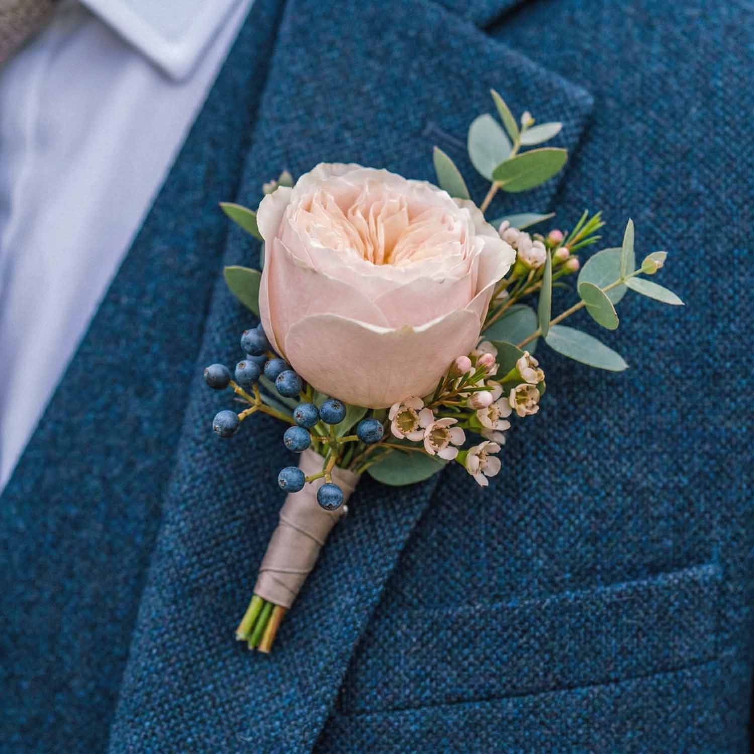 Peach Reverie Buttonhole