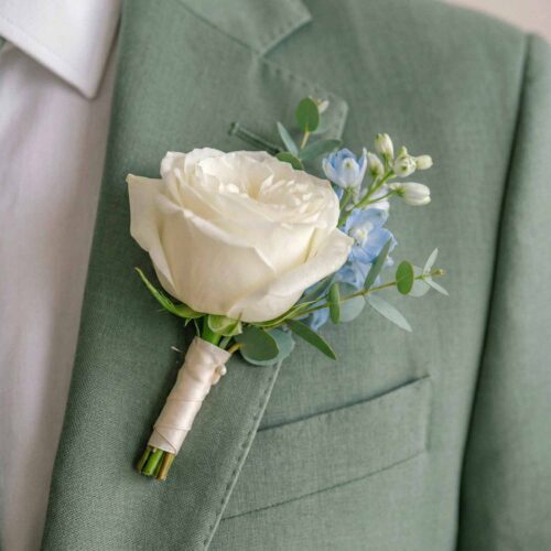 Peach Serenity Buttonhole