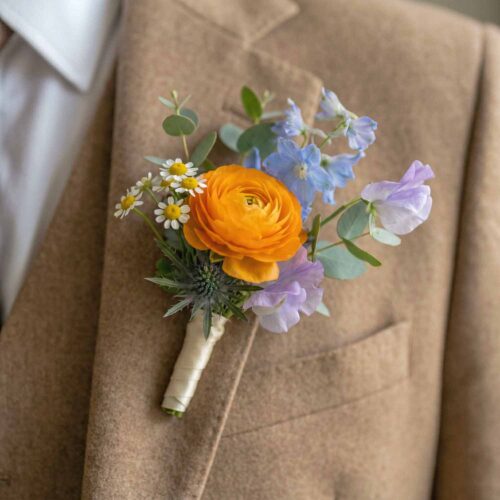 Sorbet Meadow Buttonhole