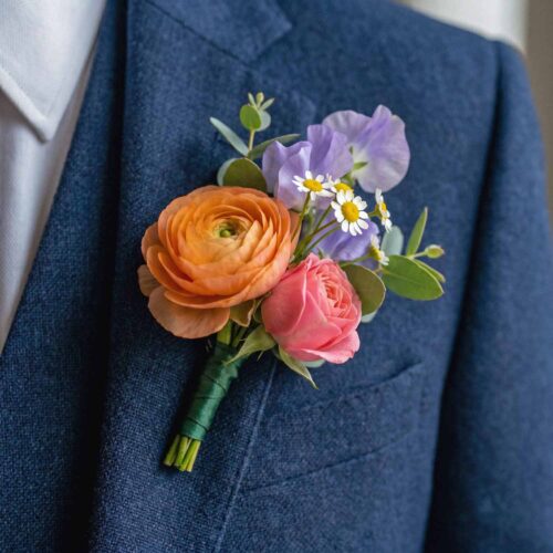 Sorbet Meadow Buttonhole