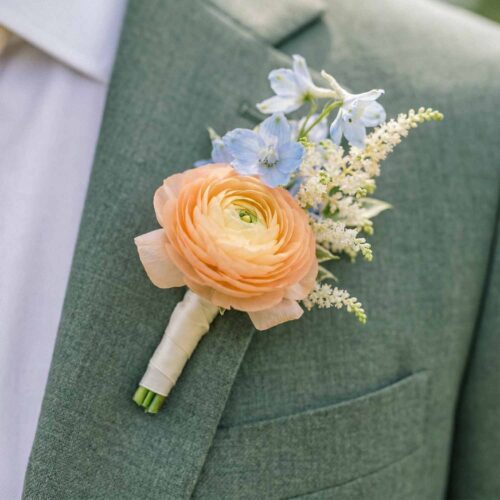 Sunset Garden Buttonhole
