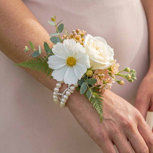 Apricot Meadow Wrist Corsage