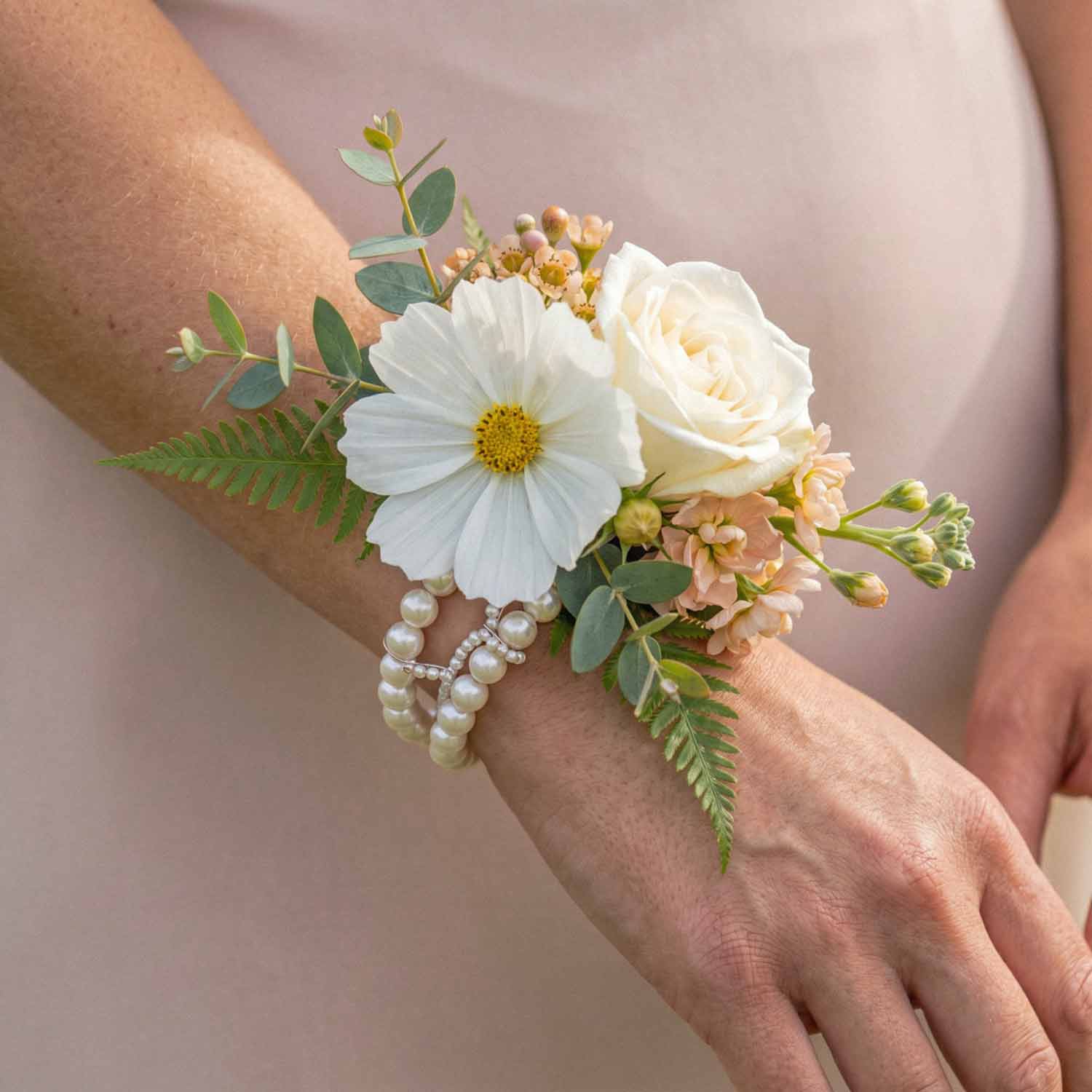 Apricot Meadow Wrist Corsage