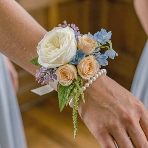 Opaline Cascade Wrist Corsage