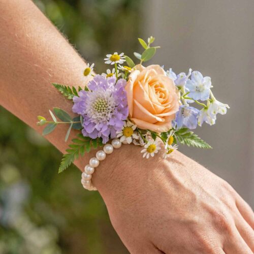 Pastel Whimsy Wrist Corsage