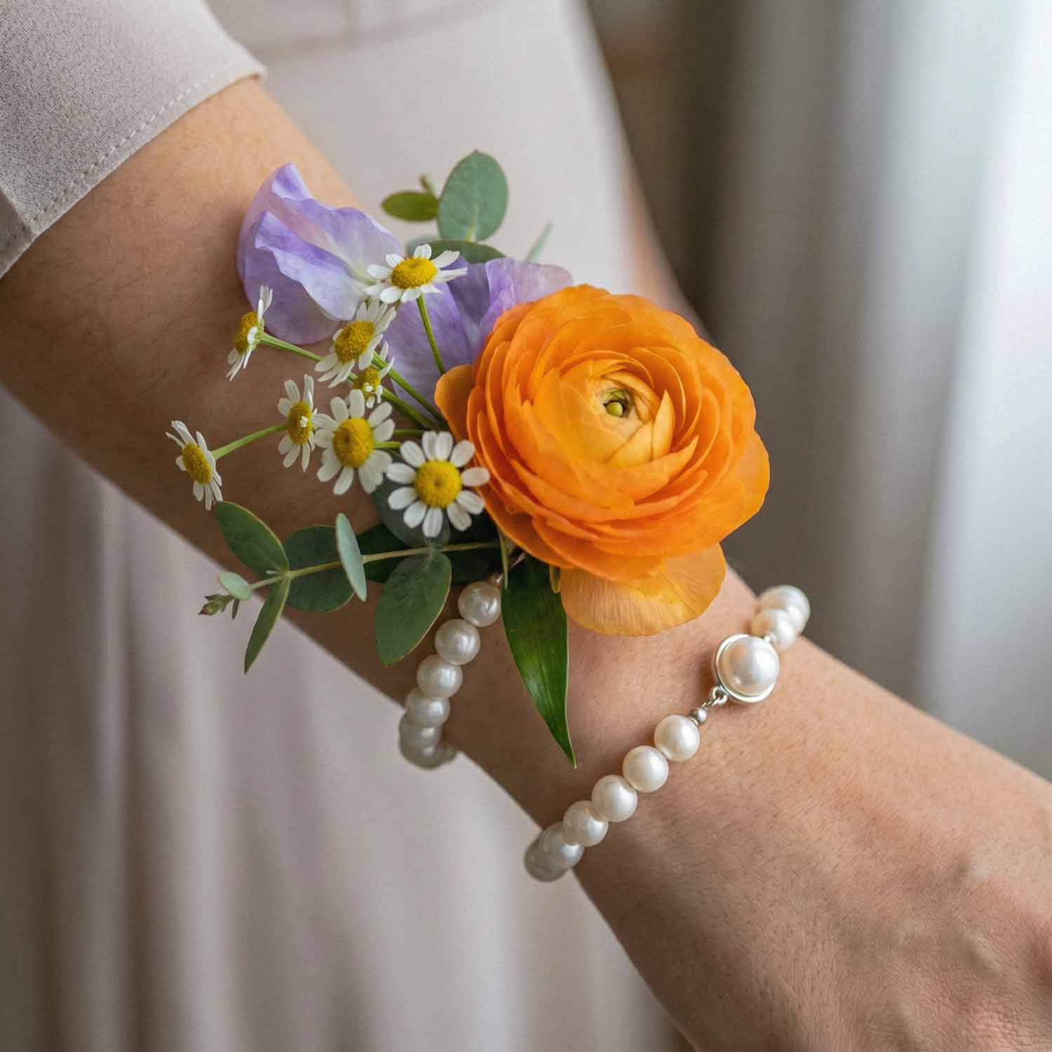 Sorbet Meadow Wrist Corsage