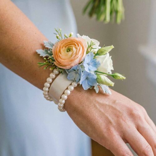 Sunset Garden Wrist Corsage
