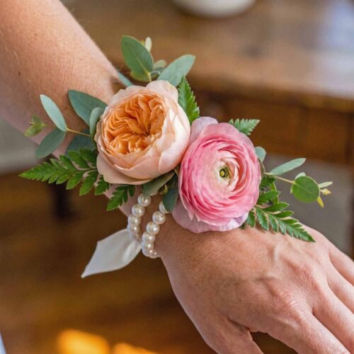 Sunset Garden Wrist Corsage