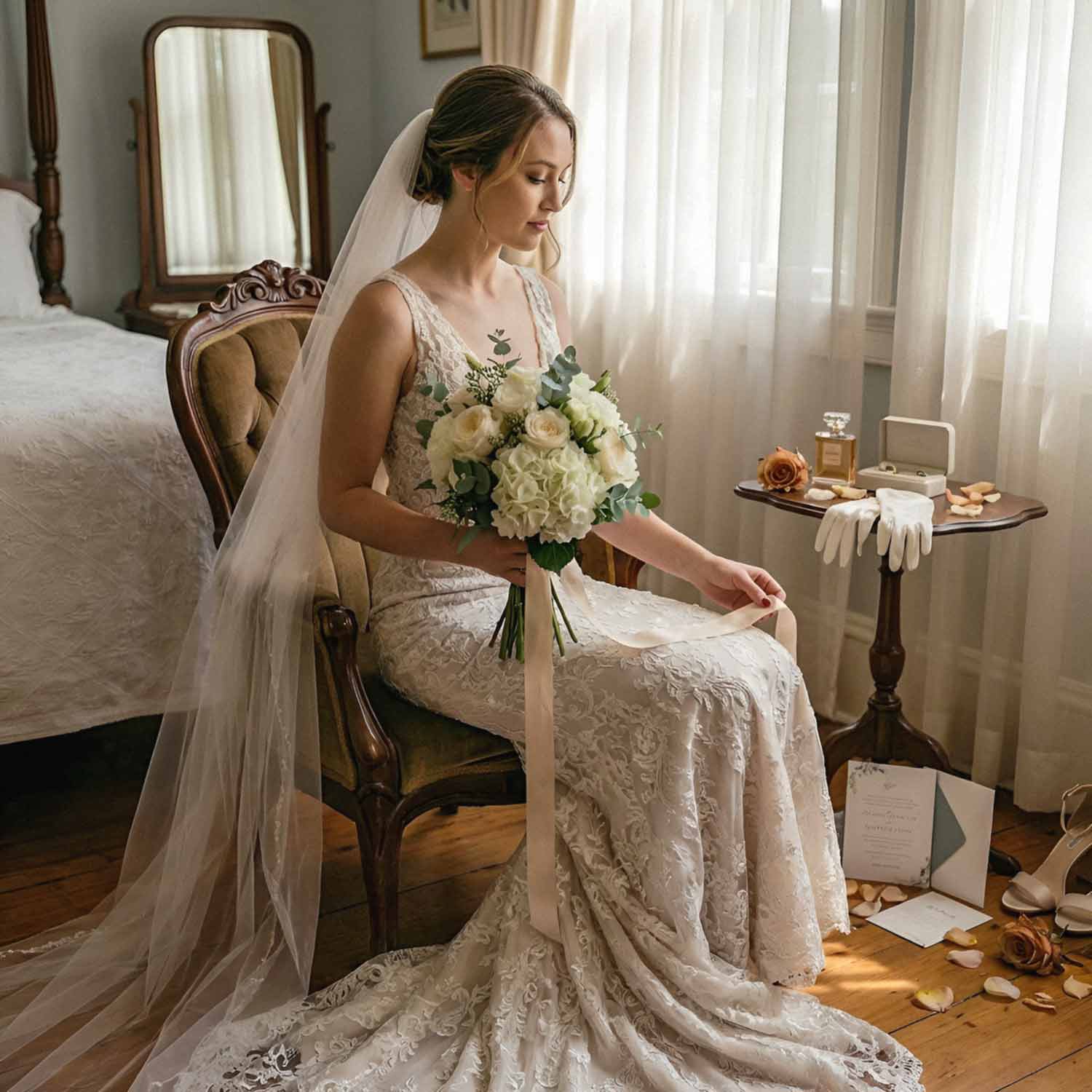 Alabaster Grace Bridal Bouquet