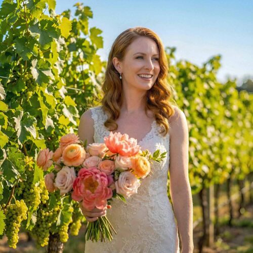 Coral Rhapsody Bridal Bouquet