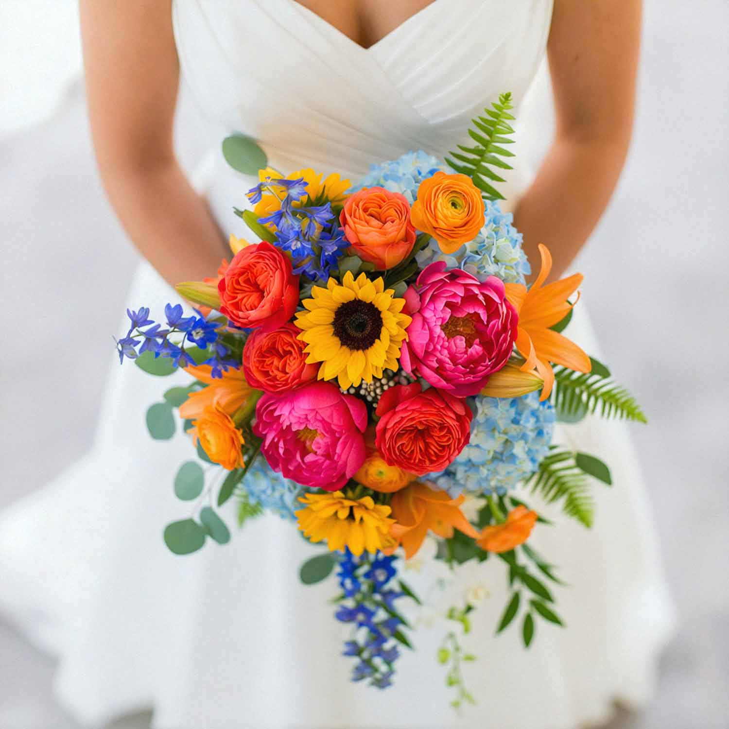 Rainbow Bliss Bridal Bouquet