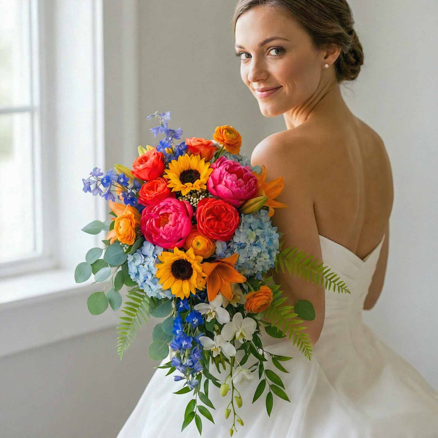 Rainbow Bliss Bridal Bouquet