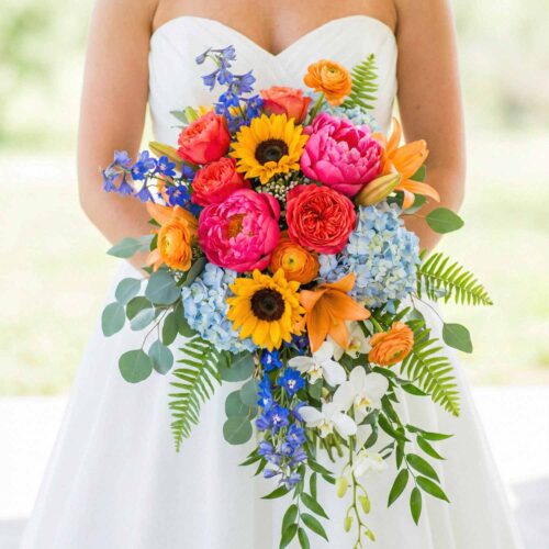 Rainbow Bliss Bridal Bouquet