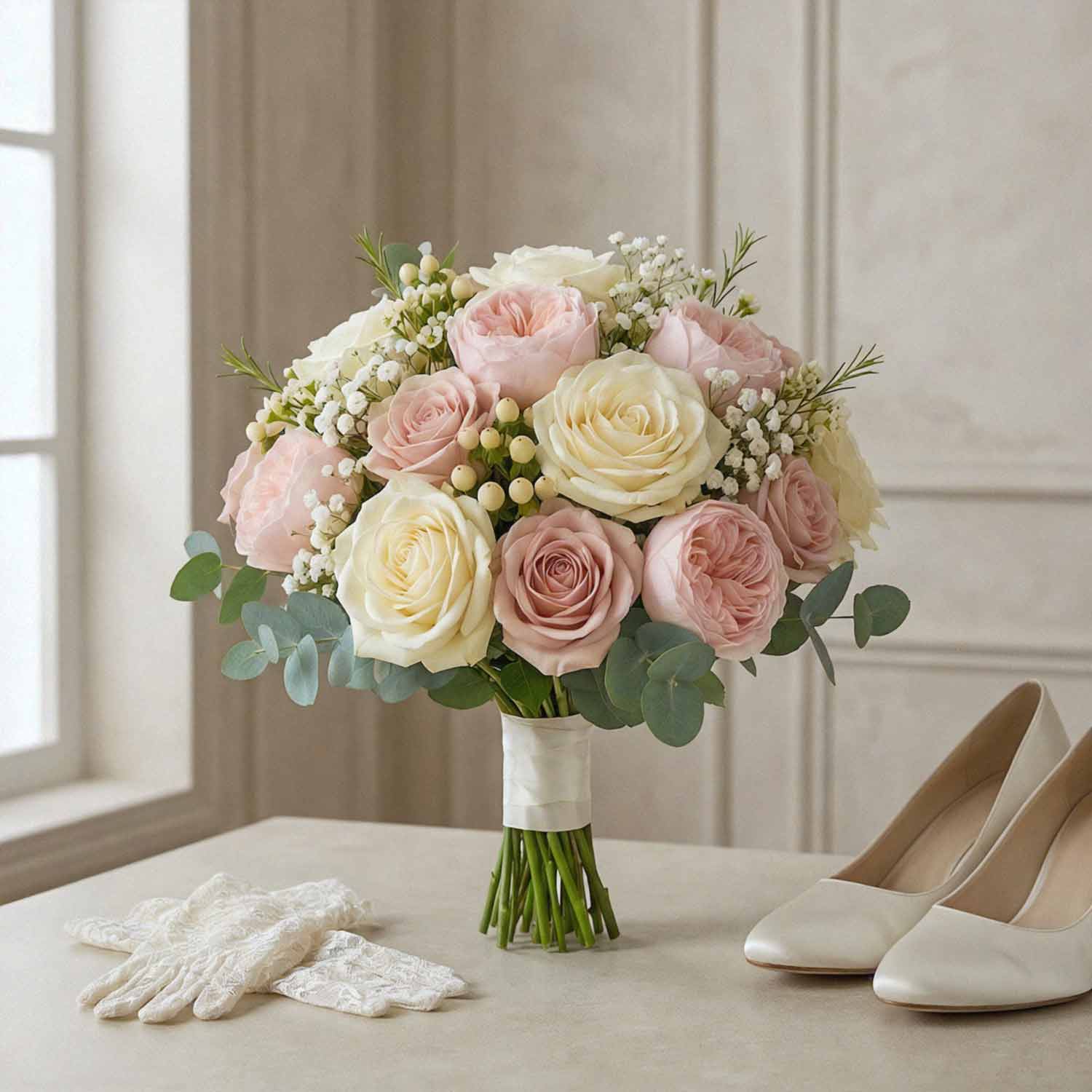 Rosewater Glow Bridal Bouquet