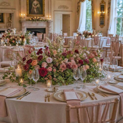 Bordeaux Belle Meadow Table Centrepiece