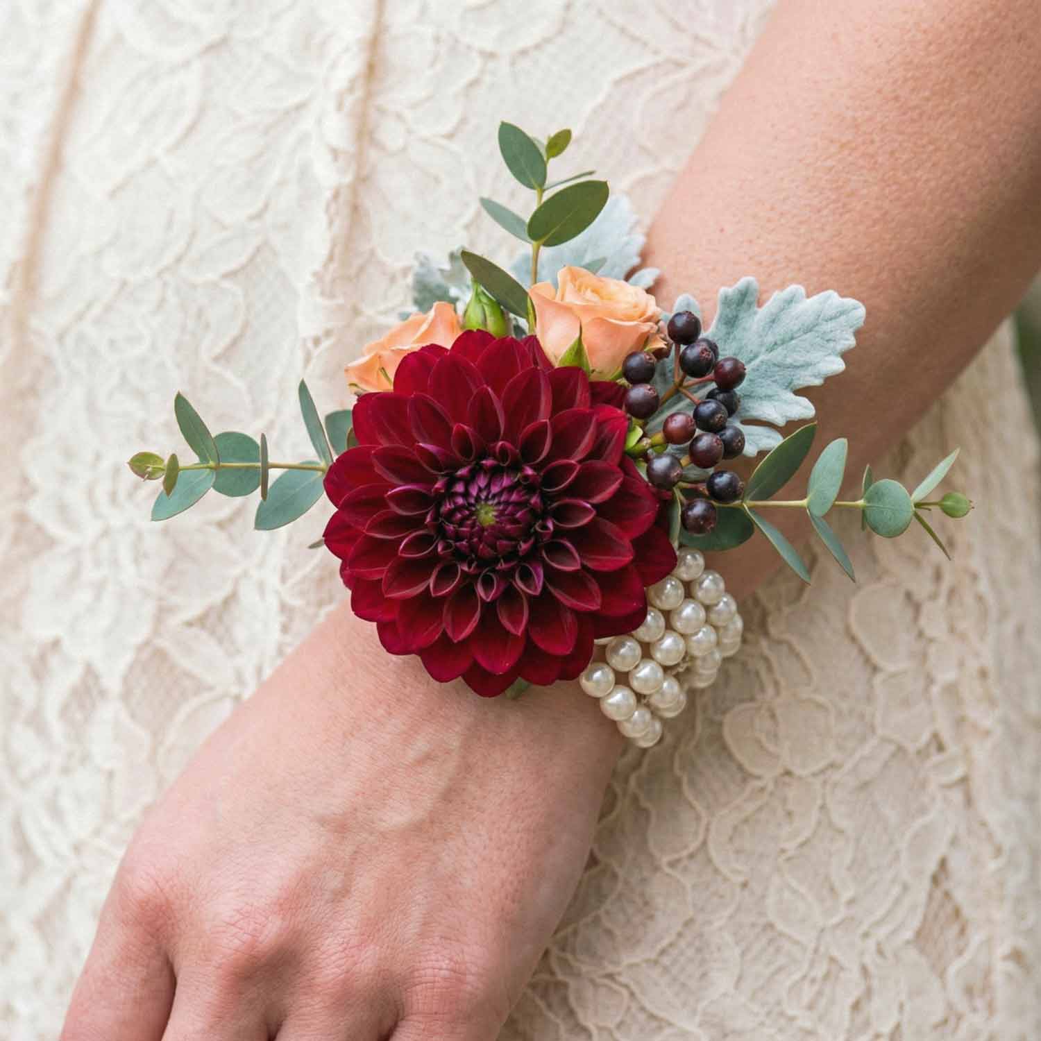 Bordeaux Belle Wrist Corsage
