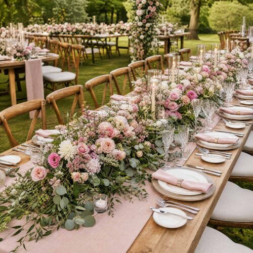 Blush & Pink Table Centrepiece Garland
