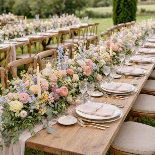 Pastel Mix Table Centrepiece Garland